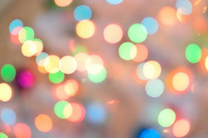 Blurred Lights In Various Shades Of Color Background Wallpaper