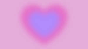 Blurred Pink Heart Background Wallpaper