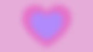 Blurred Pink Heart Background Wallpaper