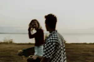 Blurry Youth By The Lake Wallpaper