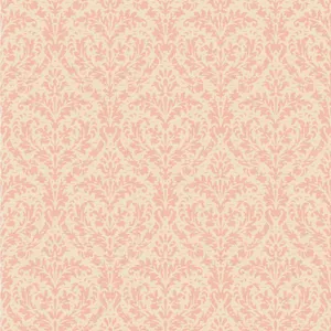 Blush Pink Damask Pattern Wallpaper