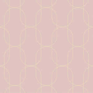 Blush Pink Geometric Pattern Wallpaper