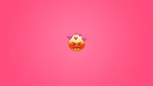 Blushing Emoji Desktop Wallpaper