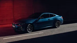 Bmw 440i In A Shiny Glowing Blue Wallpaper