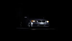 Bmw Black Beauty In Moonlight Wallpaper