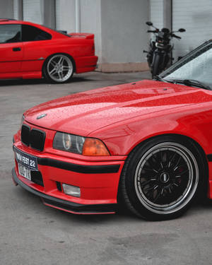 Bmw E36 At Racing Track Wallpaper