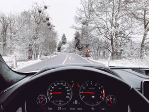 Bmw View Winter Desktop Wallpaper