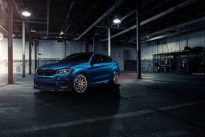 Bmw X6 M In An Empty Building Wallpaper