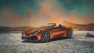 Bmw Z4 Roaring Down The Highway Wallpaper