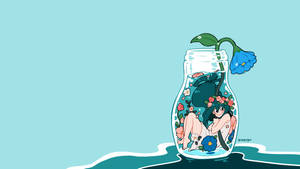 Bnha Tsuyu Asui In Jar Wallpaper