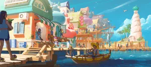 Boating Adventure On Pristine Waters Wallpaper