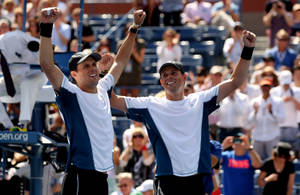 Bob Bryan Celebrating With Mike Wallpaper