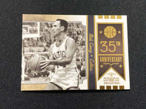 Bob Cousy 35th Anniversary Poster Wallpaper