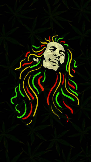 Bob Marley Colorful Digital Art Wallpaper