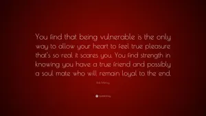 Bob Marley Vulnerable Quote Wallpaper