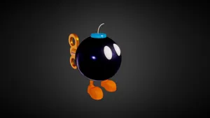Bob-omb Explosion In Super Mario World Wallpaper