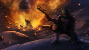 Boba_ Fett_ Action_ Ultra_ Wide Wallpaper