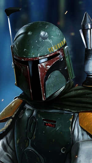 Boba Fett Portrait The Mandalorian Iphone Wallpaper