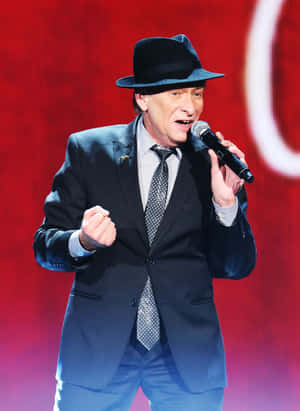 Bobby Caldwell Performing Live At An Event Wallpaper