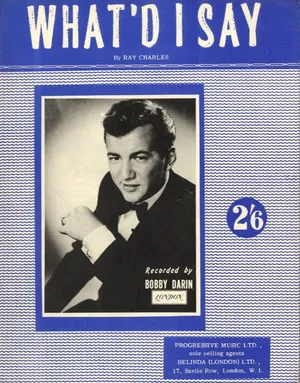 Bobby Darin Whatd I Say Sheet Music Cover Wallpaper