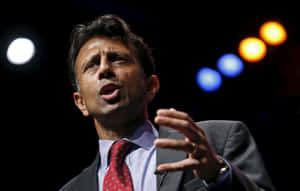Bobby Jindal, Expressive Public Speaker Wallpaper