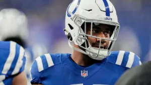 Bobby Okereke In Action On The Field Wallpaper