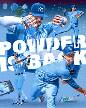 Bobby Witt Jr Powder Blue Comeback K C Royals Wallpaper