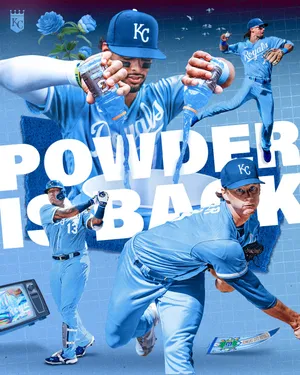 Bobby Witt Jr Powder Blue Comeback K C Royals Wallpaper