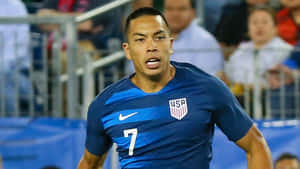 Bobby Wood In Mexico Versus United States Of America Game Wallpaper