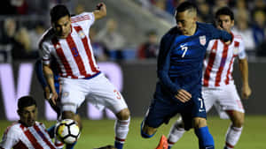 Bobby Wood In Usa Versus Paraguay Game Wallpaper