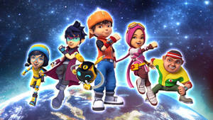 Boboiboy Hd Superhero Team Wallpaper