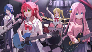 Bocchi The Rock Band Performance Wallpaper