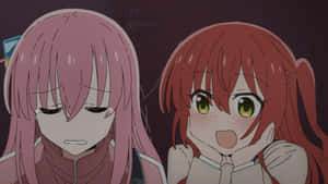 Bocchi The Rock Characters Emotional Contrast Wallpaper