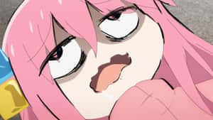 Bocchi The Rock Close Up Expression Wallpaper