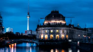 Bode Museum At Night Wallpaper