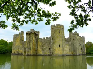 Bodiam Castle Serene Waterside View Wallpaper