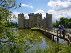 Bodiam Castle Sunny Day Wallpaper