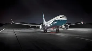 Boeing 737 Aircraft Night View Wallpaper