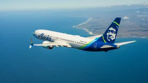 Boeing 737 Alaska Airlines Flight Wallpaper