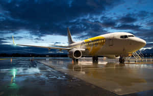 Boeing Aircraft Dusk Reflection Wallpaper