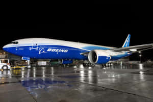 Boeing777 Night Reflection Wallpaper