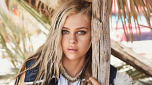 Bohemian Glamour Portrait Nicola Peltz Wallpaper