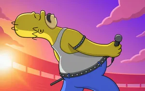 Bohemian Rhapsody Homer Simpson Wallpaper