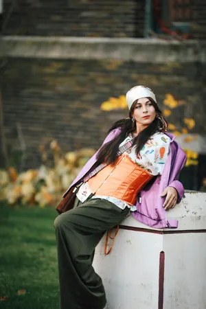 Bohemian_ Style_ Outdoor_ Portrait Wallpaper