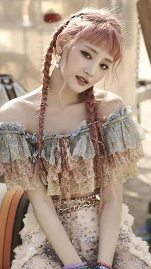 Bohemian Style Singer Portrait Wallpaper