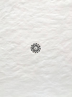 Boho Aesthetic Crumbled Paper With Flower Wallpaper