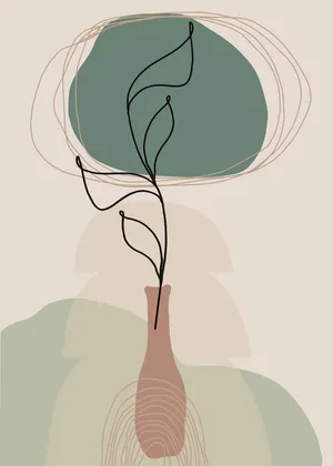 Boho Art With Colorful, Geometric Pattern Wallpaper