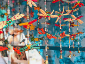 Boho Hippie Dragonfly Mobiles Wallpaper