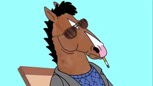Bojack Horseman Enjoys A Chilling Smoke Wallpaper