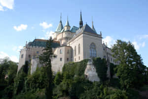 Bojnice Castle From Below Wallpaper